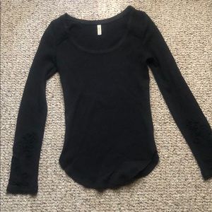 Free People long-sleeve thermal shirt